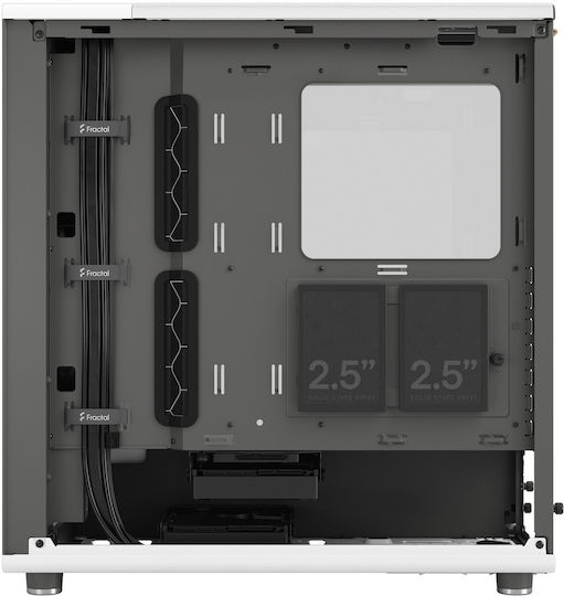 Fractal Design North Gaming Midi Tower Κουτί Υπολογιστή με Πλαϊνό Παράθυρο Chalk White TGC