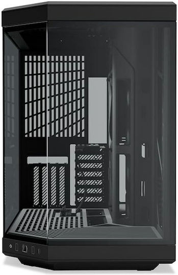 HYTE Y70 Touch Gaming Midi-Turm Computergehäuse mit Seitenfenster Schwarz