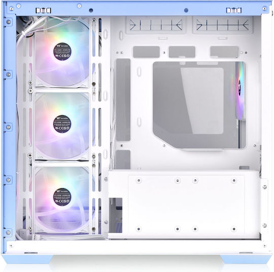 Thermaltake View 380 TG ARGB Gaming Midi-Turm Computergehäuse mit Seitenfenster Hydrangea Blue