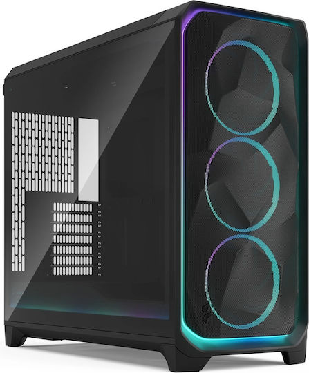 Fractal Design Meshify 3 XL Ambience Pro RGB Light Tint Gaming Midi Tower Κουτί Υπολογιστή με Πλαϊνό Παράθυρο Μαύρο