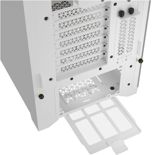 Corsair 5000D RGB Airflow Gaming Midi Tower Computer Case with Side Window White
