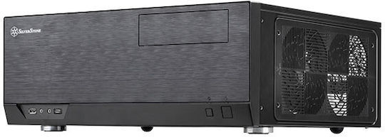 Silverstone GD09B-C Home Theater Κουτί Υπολογιστή Μαύρο