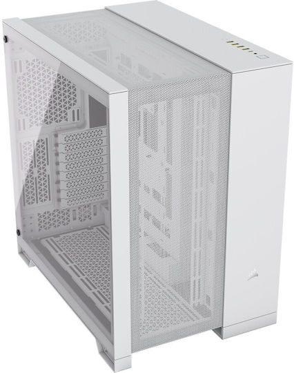 Corsair 6500D Airflow Gaming Midi Tower Κουτί Υπολογιστή με Πλαϊνό Παράθυρο Λευκό