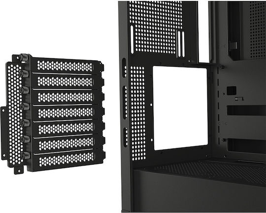 Cougar FV270 Gaming Midi Tower Κουτί Υπολογιστή με Πλαϊνό Παράθυρο και RGB Φωτισμό Μαύρο