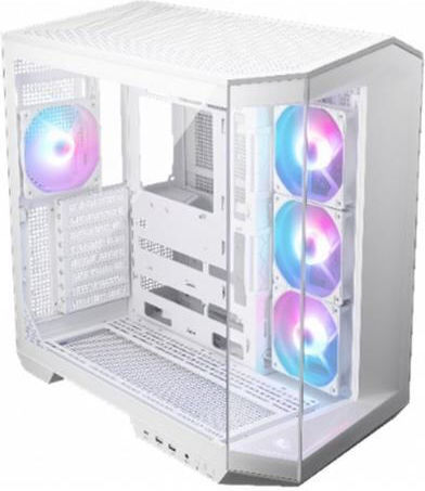 MSI MAG PANO 100R PZ Gaming Middle Tower Carcasă Calculator cu Iluminare RGB Alb