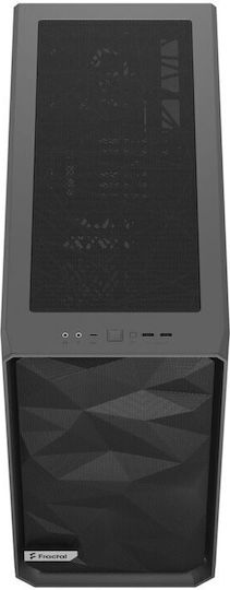 Fractal Design Meshify 2 Light Tempered Glass Gaming Midi-Turm Computergehäuse mit Seitenfenster Grau