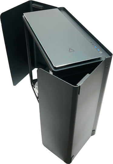 Azza Cast Gaming Midi Tower Computer Case with Side Window Black