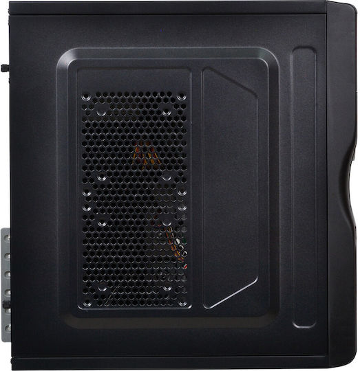 Spacer New Mercury 500W Midi Tower Κουτί Υπολογιστή Μαύρο