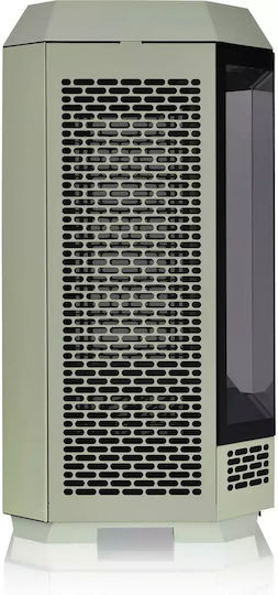 Thermaltake The Tower 300 Gaming Micro Tower Computer Case with Side Window and RGB Lighting Matcha Green