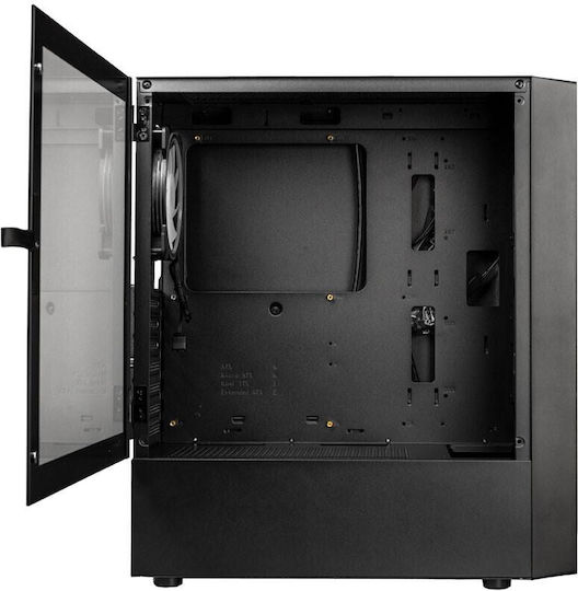 Kolink Inspire K12 ARGB Gaming Midi Tower Κουτί Υπολογιστή με Πλαϊνό Παράθυρο Μαύρο