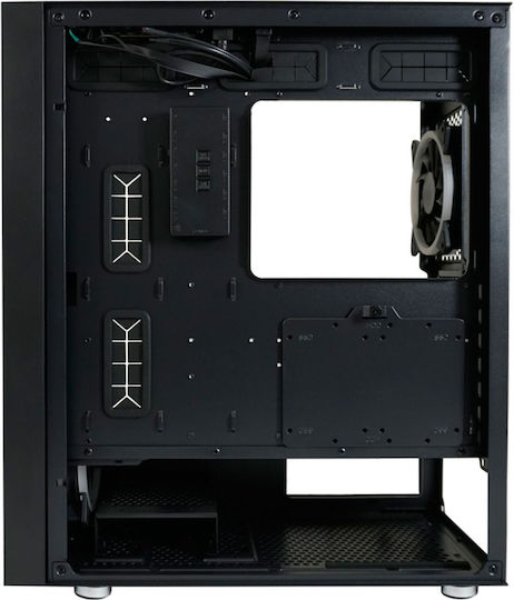 LC-Power Gaming Wanderer X Midi Tower Computer Case with Side Window and RGB Lighting Black
