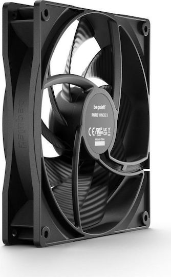 Be Quiet Pure Wings 3 Case Fan 140mm 1800rpm 72.2cfm Without Led Lighting and 4-Pin PWM Connection