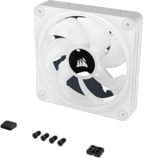 Corsair iCUE LINK QX120 Case Fan 2400rpm With RGB Lighting 3pcs White