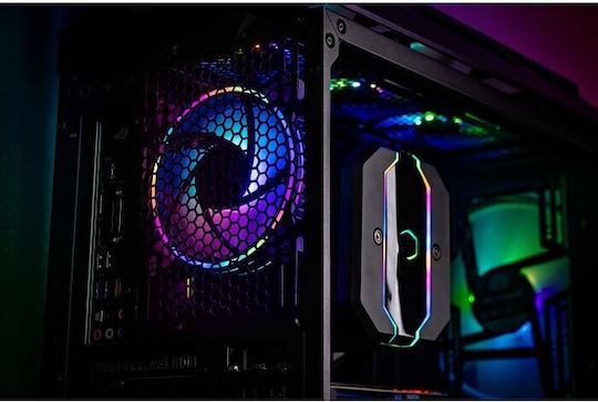CoolerMaster Masterfan MF120 Halo Case Fan 1800rpm 47.2cfm with ARGB Lighting and 4-Pin PWM Connection