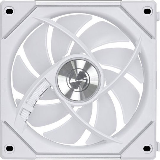 Lian Li UNI FAN SL-INF Reverse Blade Case Fan 140mm (72.7cfm) with ARGB Lighting and 4-Pin PWM Connection White