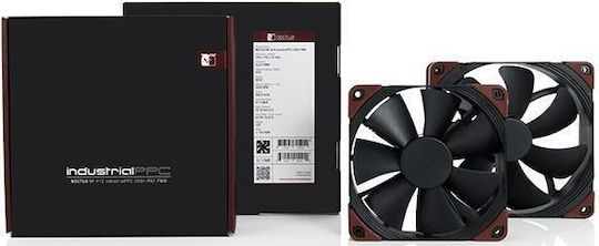 Noctua NF-F12 industrialPPC-3000 Ventilator pentru Carcasa 120mm (3000rpm / 109.89cfm) Fără Iluminare LED și Conexiune 4-Pin PWM