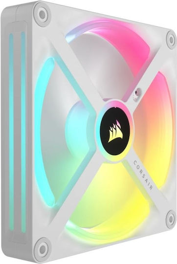 Corsair ICUE LINK QX140 Gehäuselüfter (2000rpm) mit RGB Beleuchtung 2 Stück Weiß