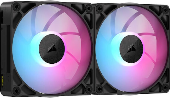 Corsair iCUE LINK RX140 MAX Case Fan (1600rpm / 102.9cfm) with RGB Lighting and 4-Pin PWM Connection 2pcs