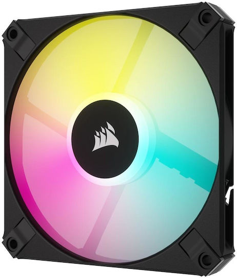 Corsair iCUE AF120 Slim Ventilator Pentru Carcasă (2000rpm) Cu Iluminare RGB Și Conexiune 4-Pin PWM 2 Buc