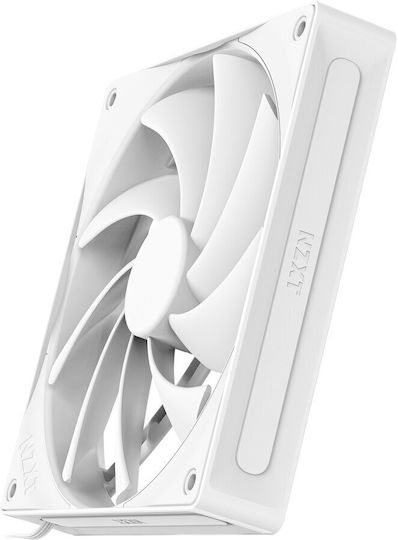 NZXT F140Q Ventilator Pentru Carcasă (1500rpm / 102,90cfm) Fără Iluminare LED și Conexiune 4-Pin PWM Alb
