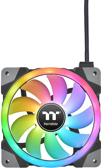 Thermaltake Swafan EX14 Set Ventilatoare Pentru Carcasă 140mm (2000rpm / 81.6cfm) Cu Iluminare RGB Și Conexiune 9 Pini 3 Bucăți