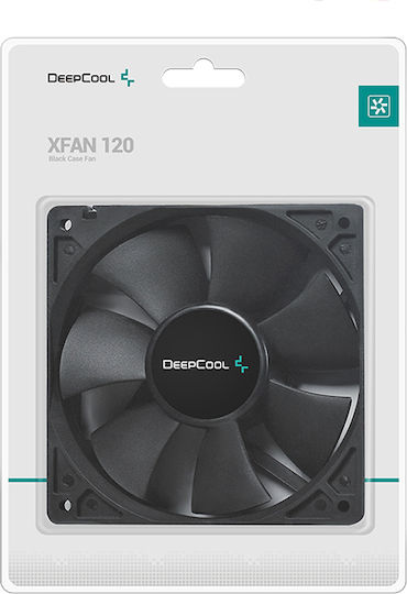Deepcool XFAN 120 Ventilator Pentru Carcasă (1300rpm / 43.56cfm) Fără Iluminare LED și Conexiune 3-Pin / Molex Cu 4 Pini