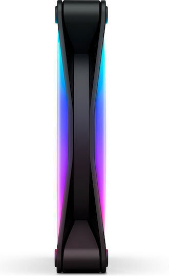 NZXT F140 Duo Case Fan 1800rpm 84.75cfm with RGB Lighting and 4-Pin PWM Connection