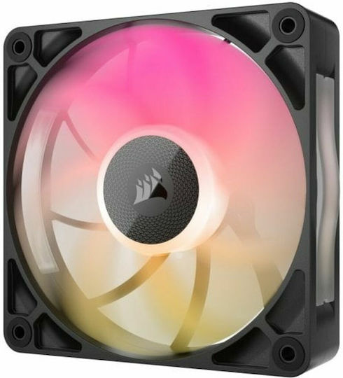 Corsair iCUE LINK RX120 MAX Ventilator Pentru Carcasă (2000rpm / 71.3cfm) cu Iluminare RGB și Conexiune 4-Pin PWM