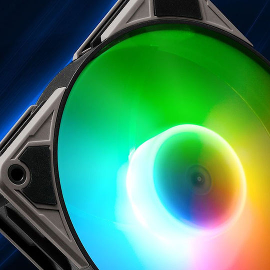 Sharkoon SilentStorm Case Fan 120mm (1400rpm) με RGB Φωτισμό και Σύνδεση 4-Pin PWM