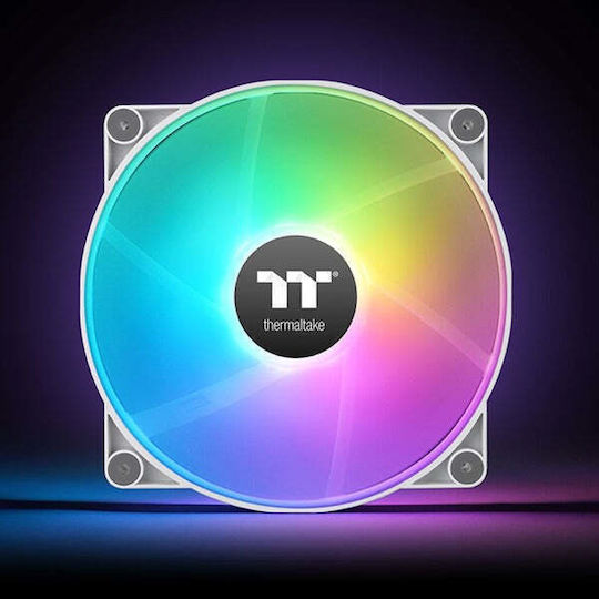 Thermaltake CT200 Case Fan 900rpm with ARGB Lighting and 4-Pin PWM Connection White