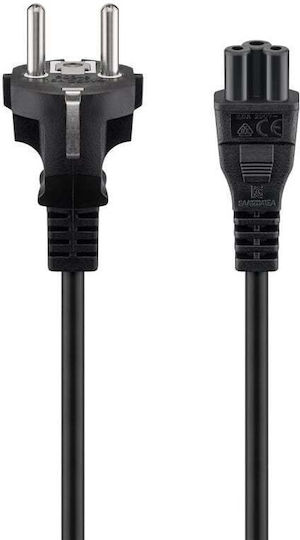 Goobay Schuko - IEC C5 Kabel 1.8m Schwarz (93586)