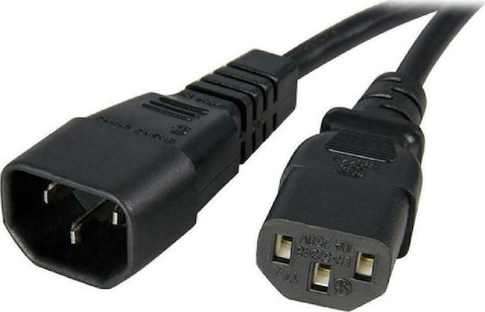 Intronics IEC C14 - IEC C13 Cable 1.2m Μαύρο AK5120