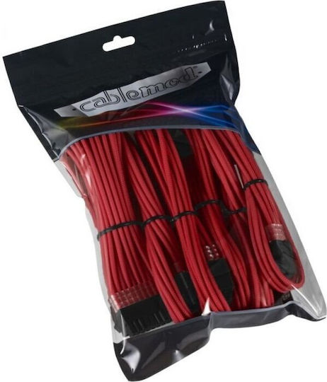 Cablemod - Cable 0.25m Κόκκινο CM-PCAB-BKIT-NKR-3PC-R