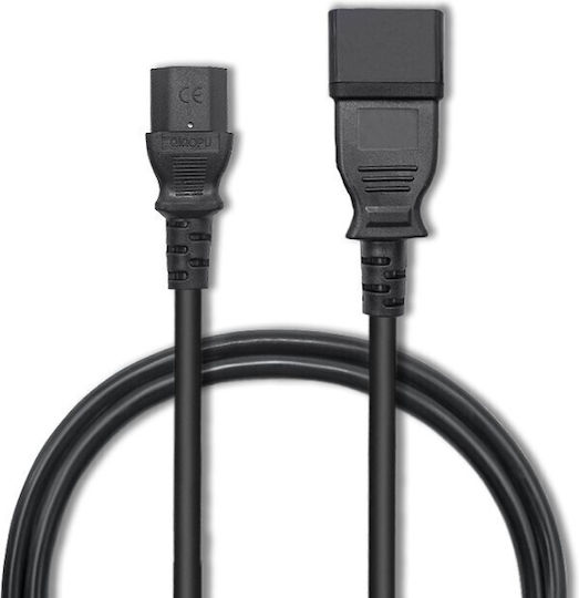 Qoltec IEC C13 - IEC C20 Cable 12m Μαύρο 53991