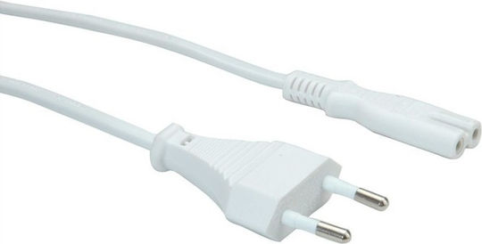 Value IEC C7 - Euro Cable 1.8m Λευκό 19.99.2095