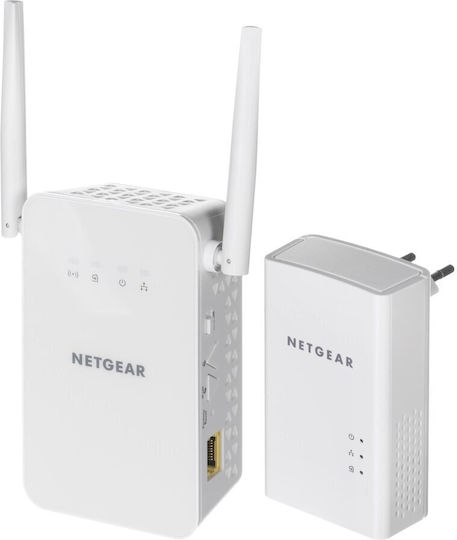 NetGear PLW1000 Powerline Διπλού Kit για Ασύρματη Σύνδεση Wi‑Fi 5 και 2 Θύρες Gigabit Ethernet