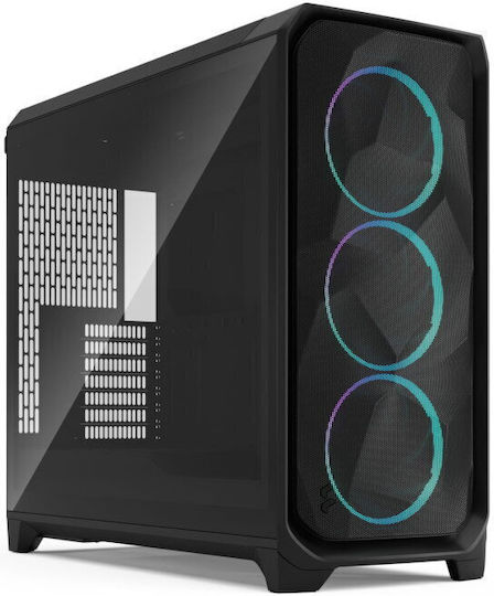 Fractal Design Meshify 3 XL RGB Light Tint Gaming Midi Tower Κουτί Υπολογιστή με Πλαϊνό Παράθυρο Μαύρο