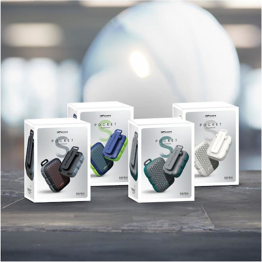 HiFuture Pocket S Αδιάβροχο Ηχείο Bluetooth 5W με Διάρκεια Μπαταρίας έως 5 ώρες Γκρι