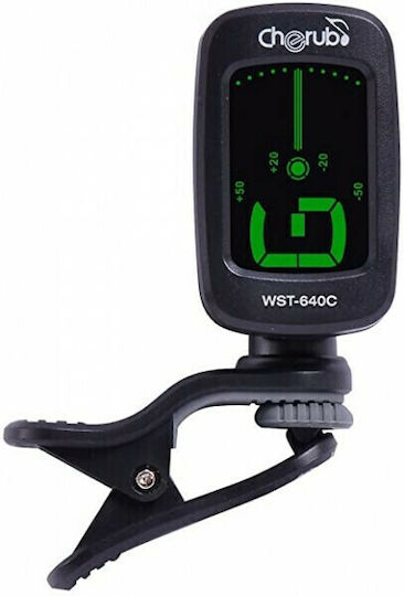 Cherub Χρωματικό Κουρδιστήρι WST-630C σε Μαύρο Χρώμα