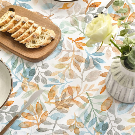 Horaldaily Tablecloth Blue|orange 130x220cm