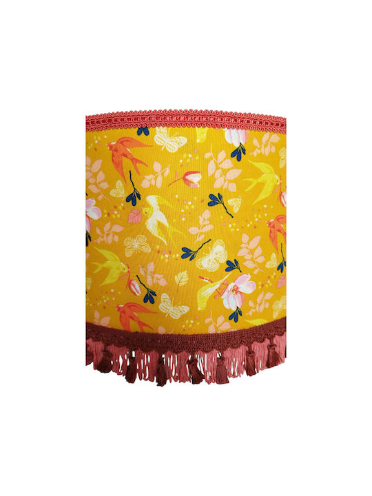 Oxygen Kids Single Ceiling Light E27 Yellow 35x20cm