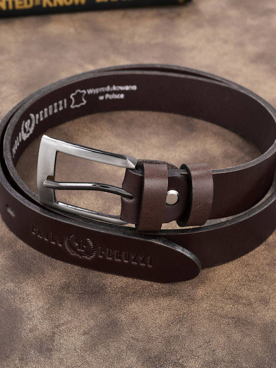 Men's Belt Leather Brown