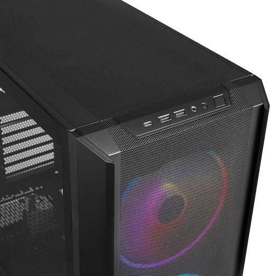 Lian Li Lancool 216 RGB Gaming Midi Tower Κουτί Υπολογιστή με Πλαϊνό Παράθυρο Μαύρο