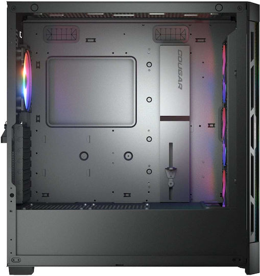 Cougar Duoface Pro RGB Gaming Midi Tower Κουτί Υπολογιστή με Πλαϊνό Παράθυρο Μαύρο