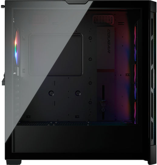 Cougar Duoface Pro RGB Gaming Midi Tower Κουτί Υπολογιστή με Πλαϊνό Παράθυρο Μαύρο