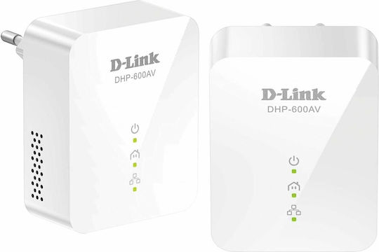 D-Link DHP-601AV Powerline Двойно Комплект за Жична Връзка и Порт Гигабитов Ethernet