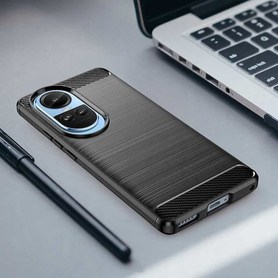 Spacecase Carbon Задна корица Черен (Oppo Reno 10, Oppo Reno 10 Pro 5G)