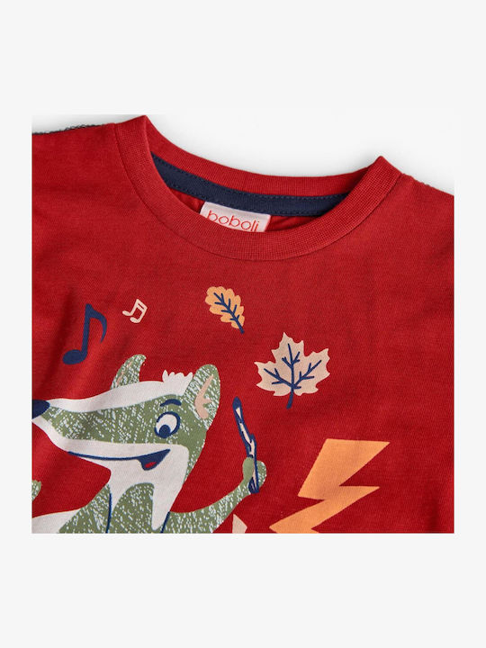 Kids' Shirt Long Sleeve Red