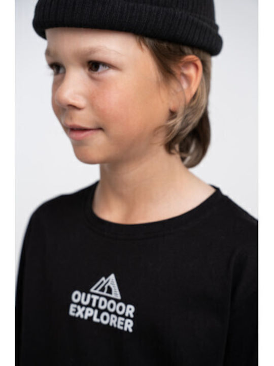 Kids Top Long-sleeved Black
