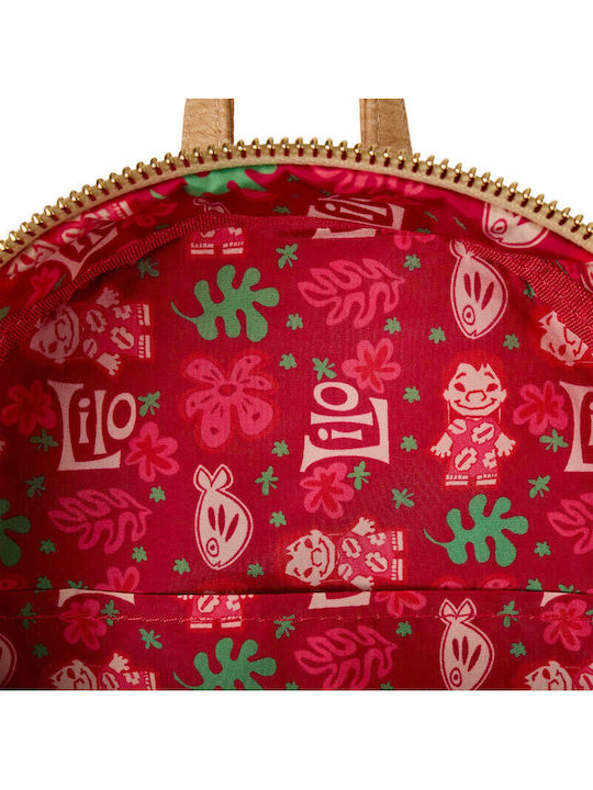 Loungefly Kids Bag Backpack Red 26.67cmx26.86cmx11.43cmcm Loungefly Disney Lilo & Stich